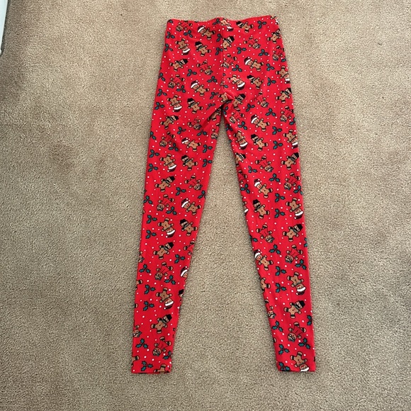Derek Heart Gingerbread Christmas Leggings Size XS - Picture 3 of 6